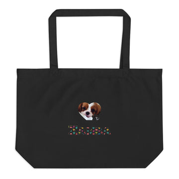 Organic cotton eco tote bag with flat bottom design