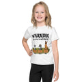 Custom kids t-shirt with crew neck and fun graphic design