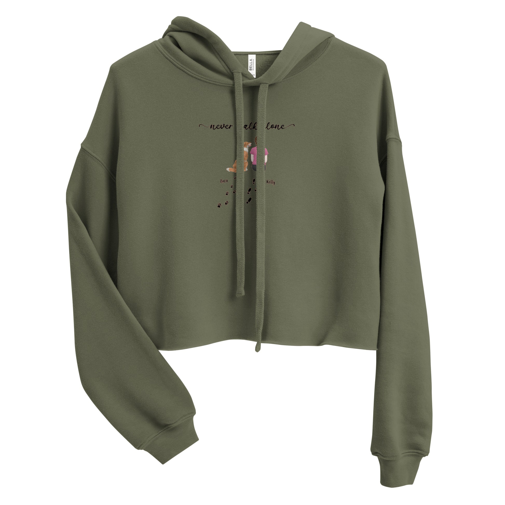 Cropped women's fleece hoodie – perfect gift for pet lovers