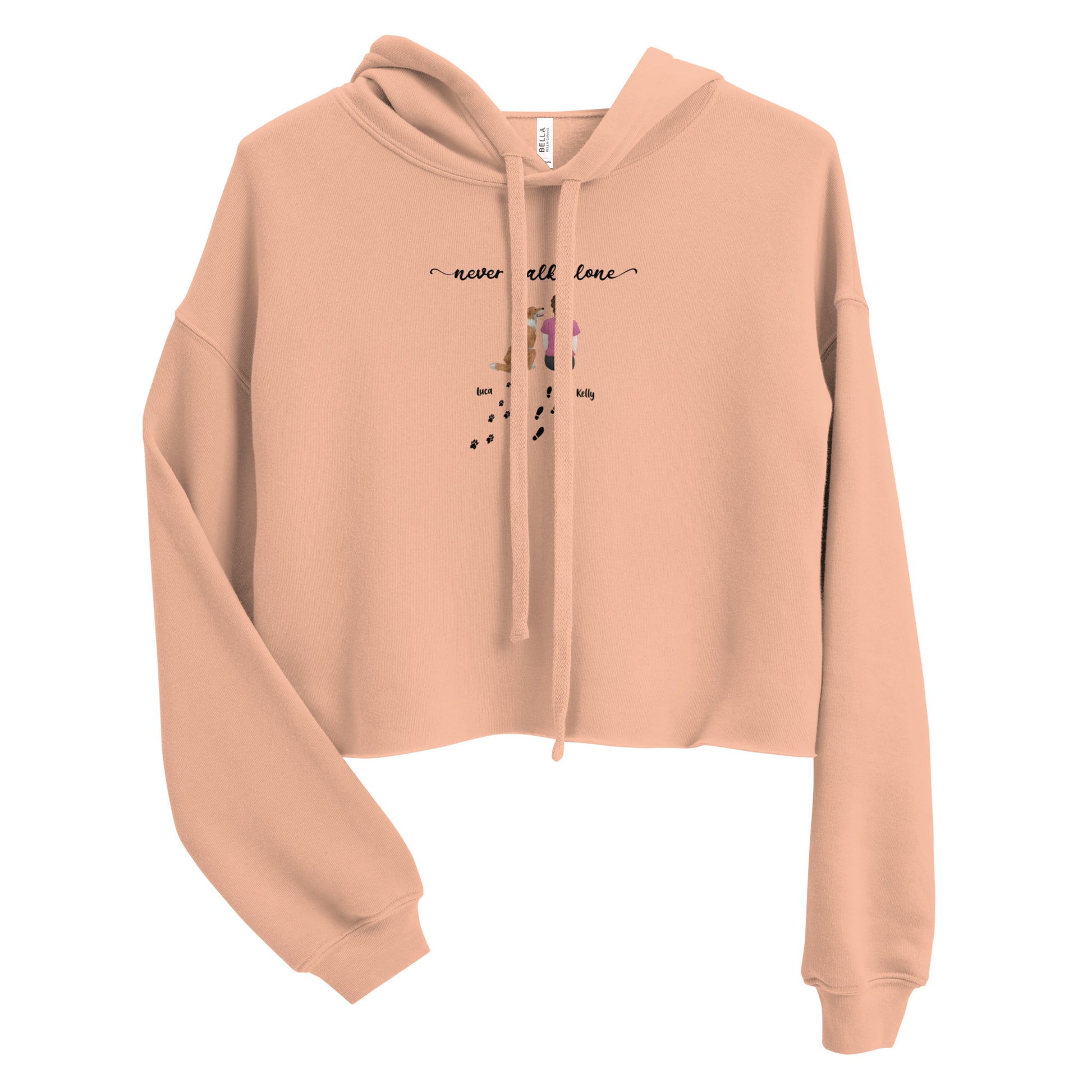 Cropped women's fleece hoodie – perfect gift for pet lovers